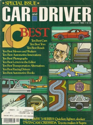 CAR & DRIVER 1983 JAN - BEST OF '82, BMW 3-SERIES